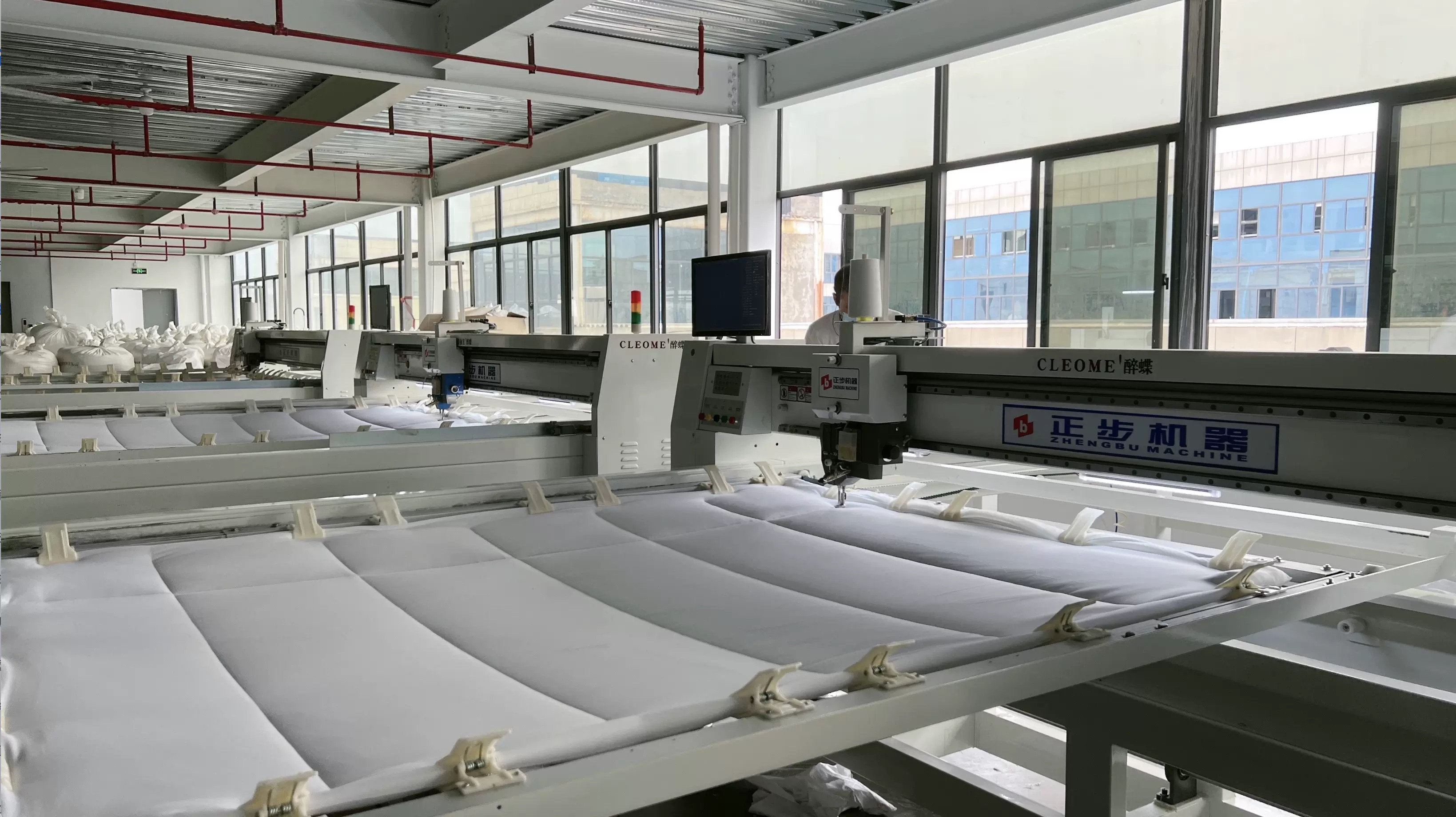 Hotel linen sewing workshop