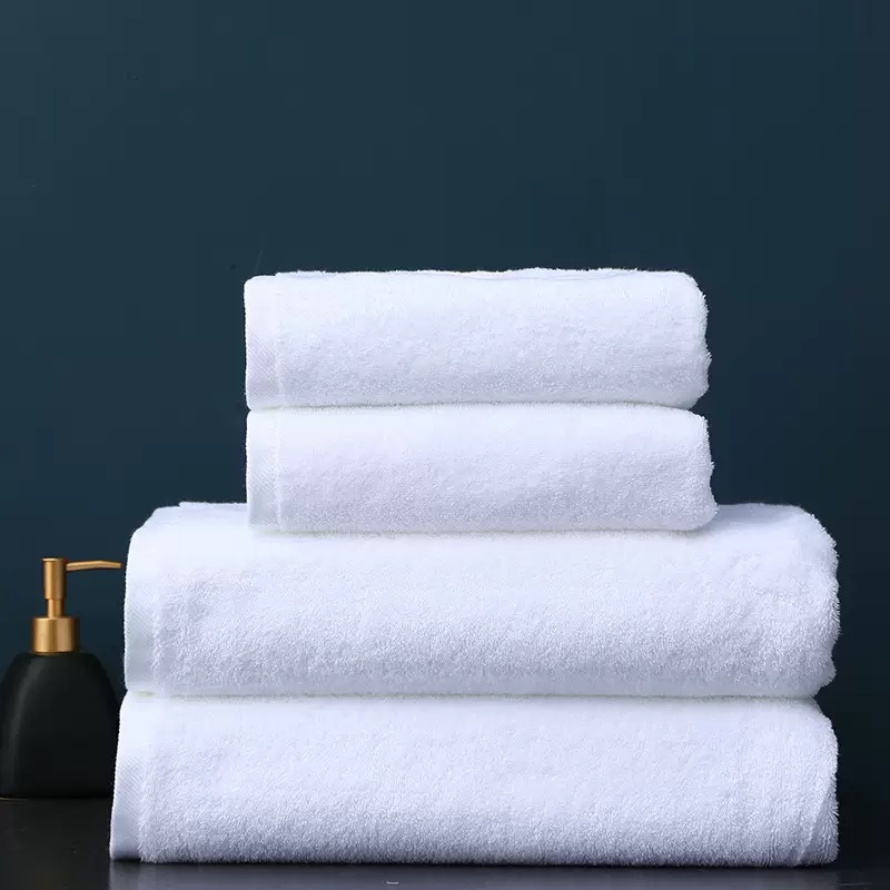 Hotel towel set for bathrooms and resorts